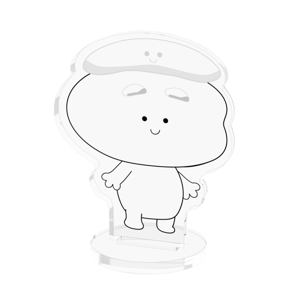 おもちさんアクリルフィギュア001 50x50mm