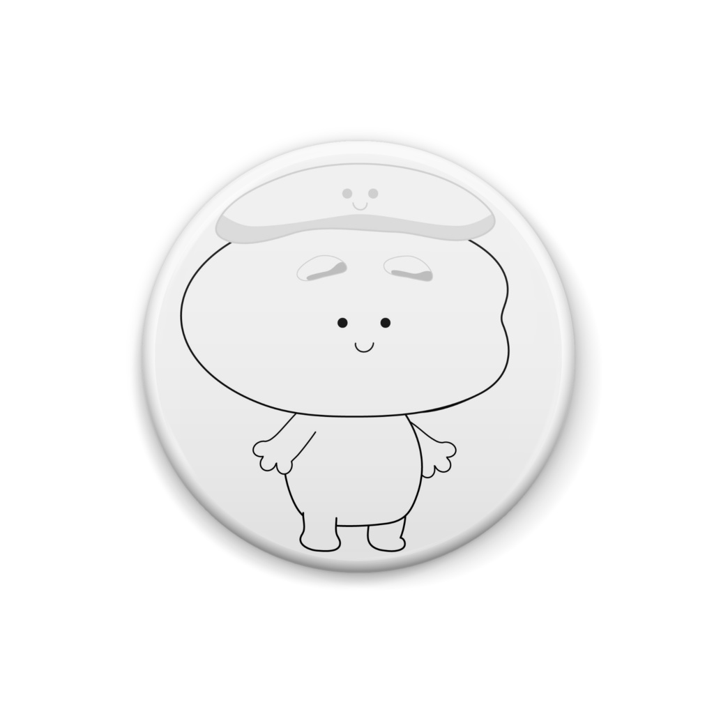 おもちさん缶バッジ001 - 25mm