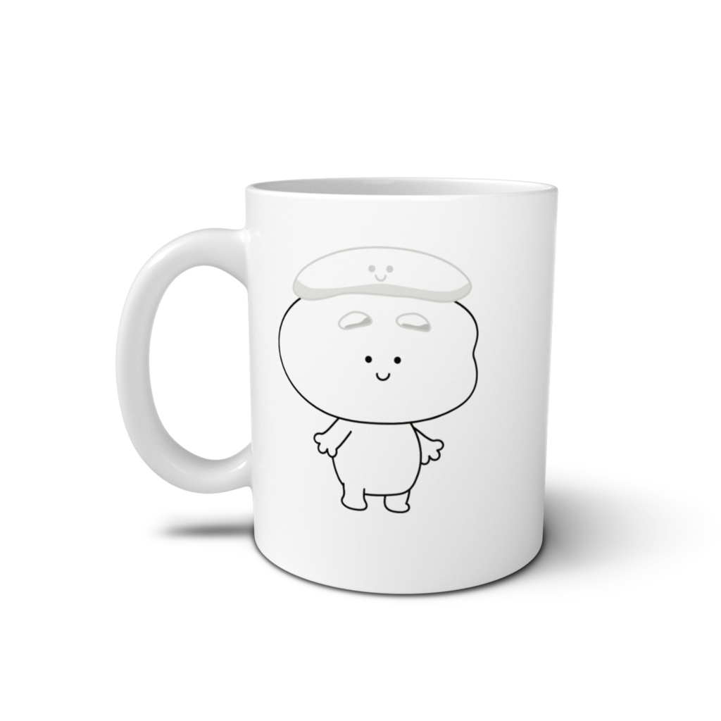 おもちさんマグカップ001 - 直径 8 cm / 高さ 9.5 cm