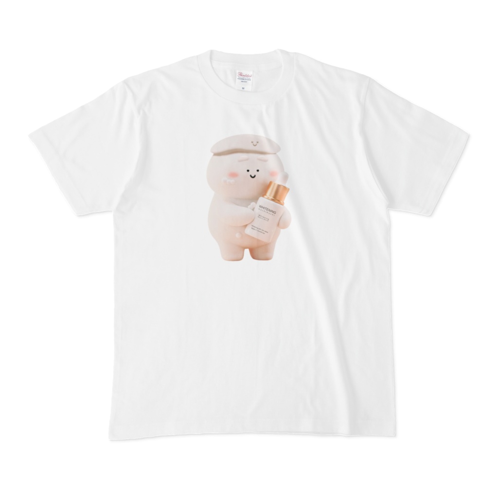 美白美容液を使っている おもちさん Tシャツ 007