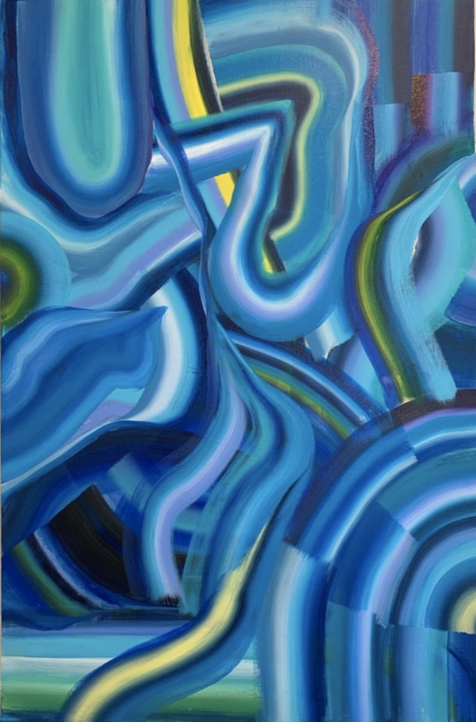 アクリルブロック【 青たちのコンポジション 】