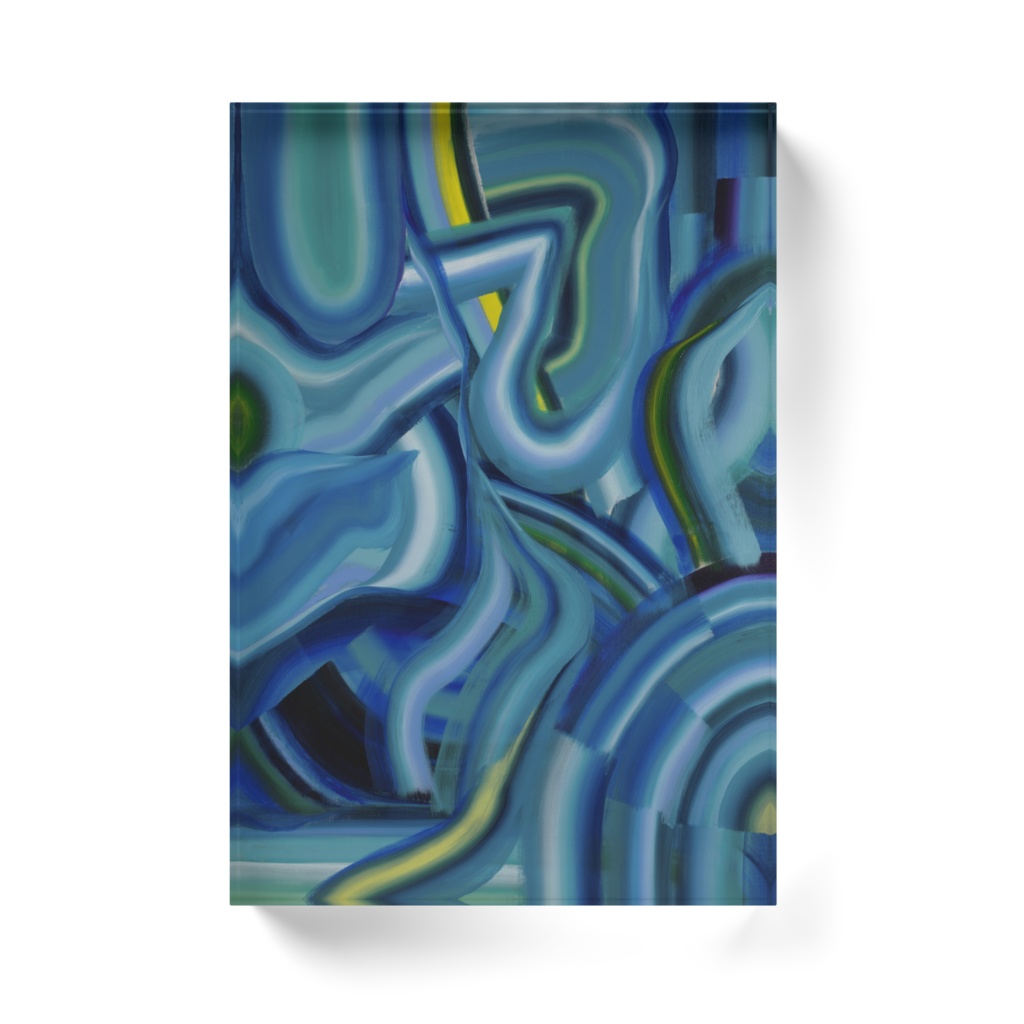 アクリルブロック【 青たちのコンポジション 】