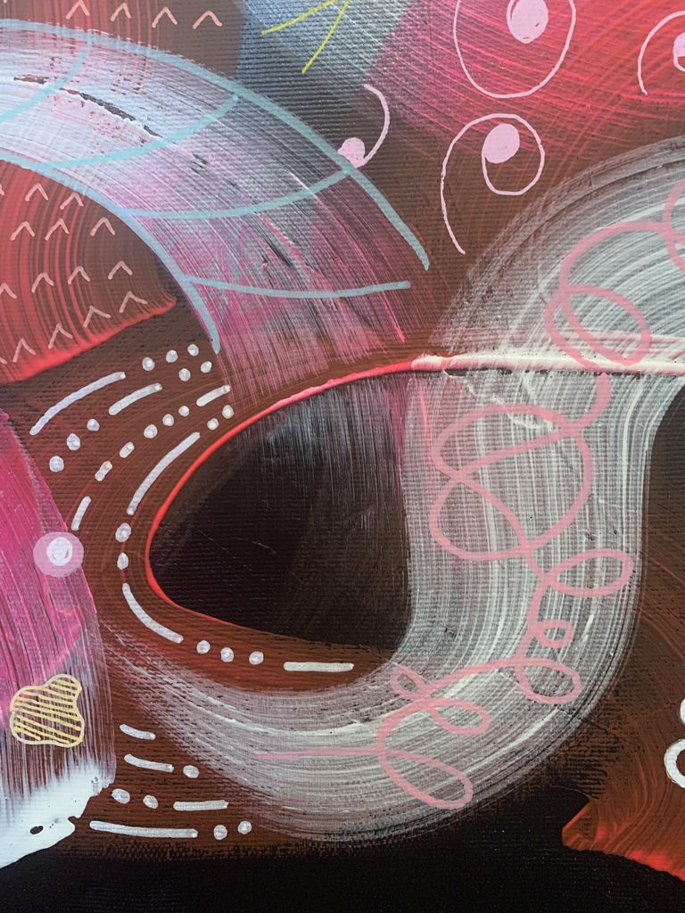 《 SOLD OUT 》原画 【 wing melody (black) 】