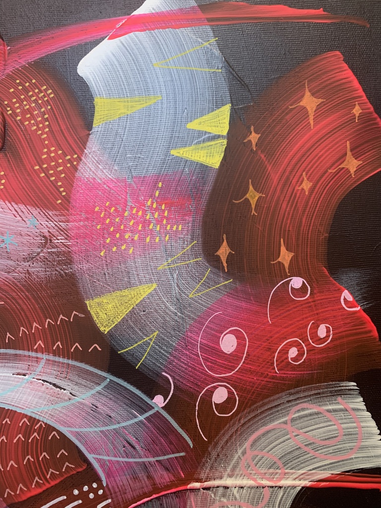 《 SOLD OUT 》原画 【 wing melody (black) 】