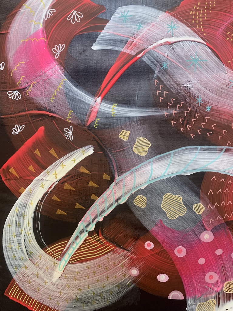 《 SOLD OUT 》原画 【 wing melody (black) 】