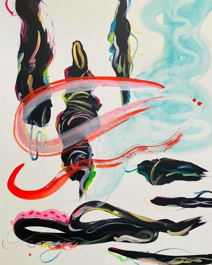 原画【 悔いなき流れ 】