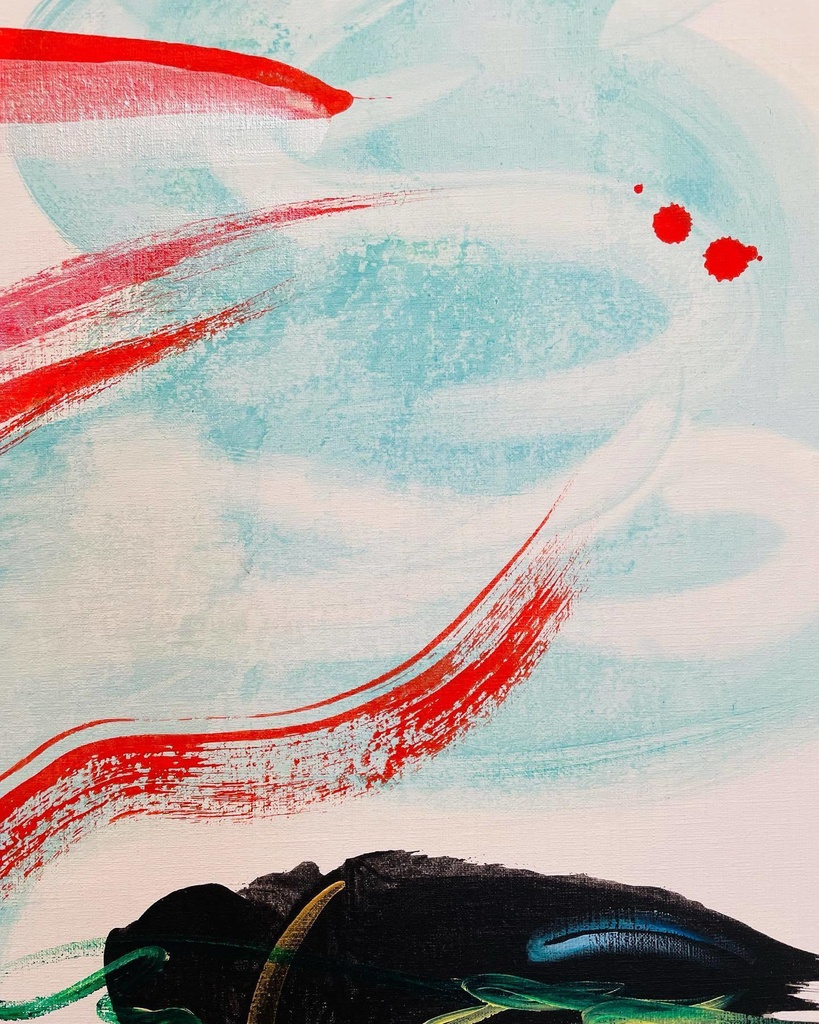 原画【 悔いなき流れ 】