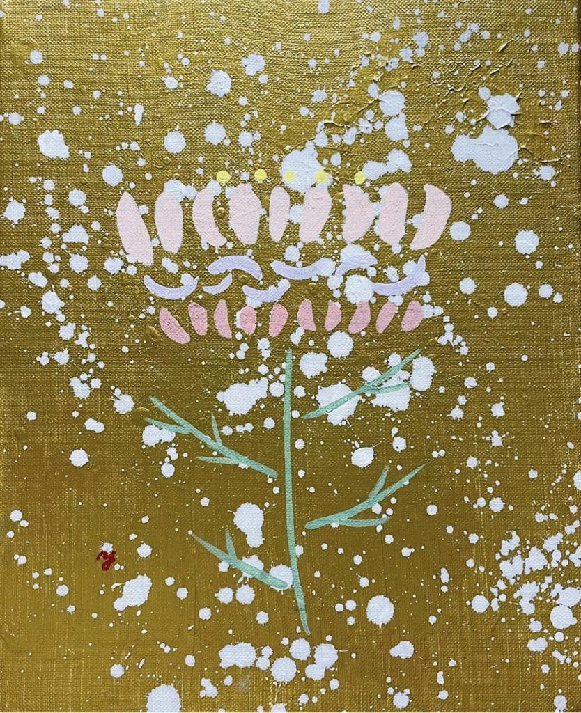《 SOLD OUT》原画【mix flower(gold)】