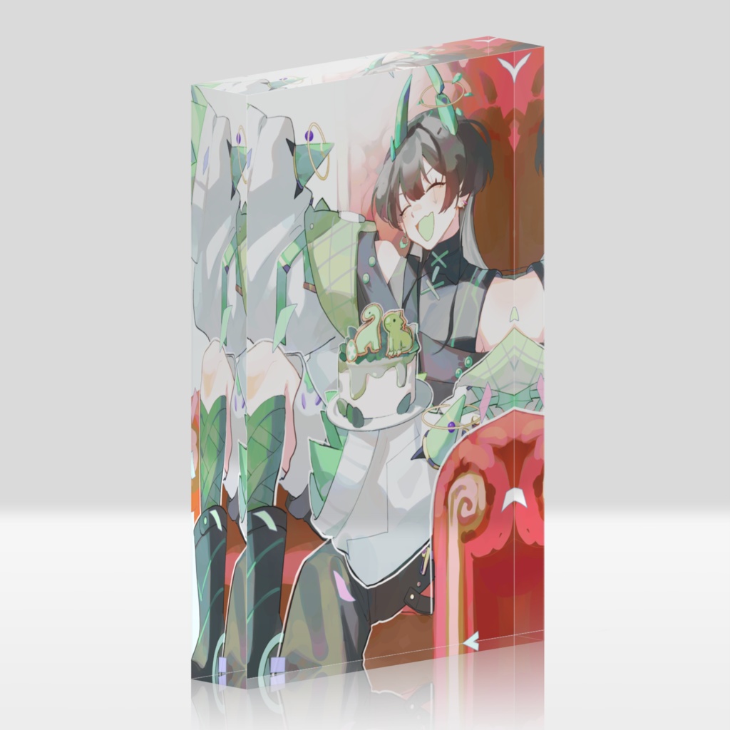 【誕生日記念】デスクの上で見てるよ アクリルブロック