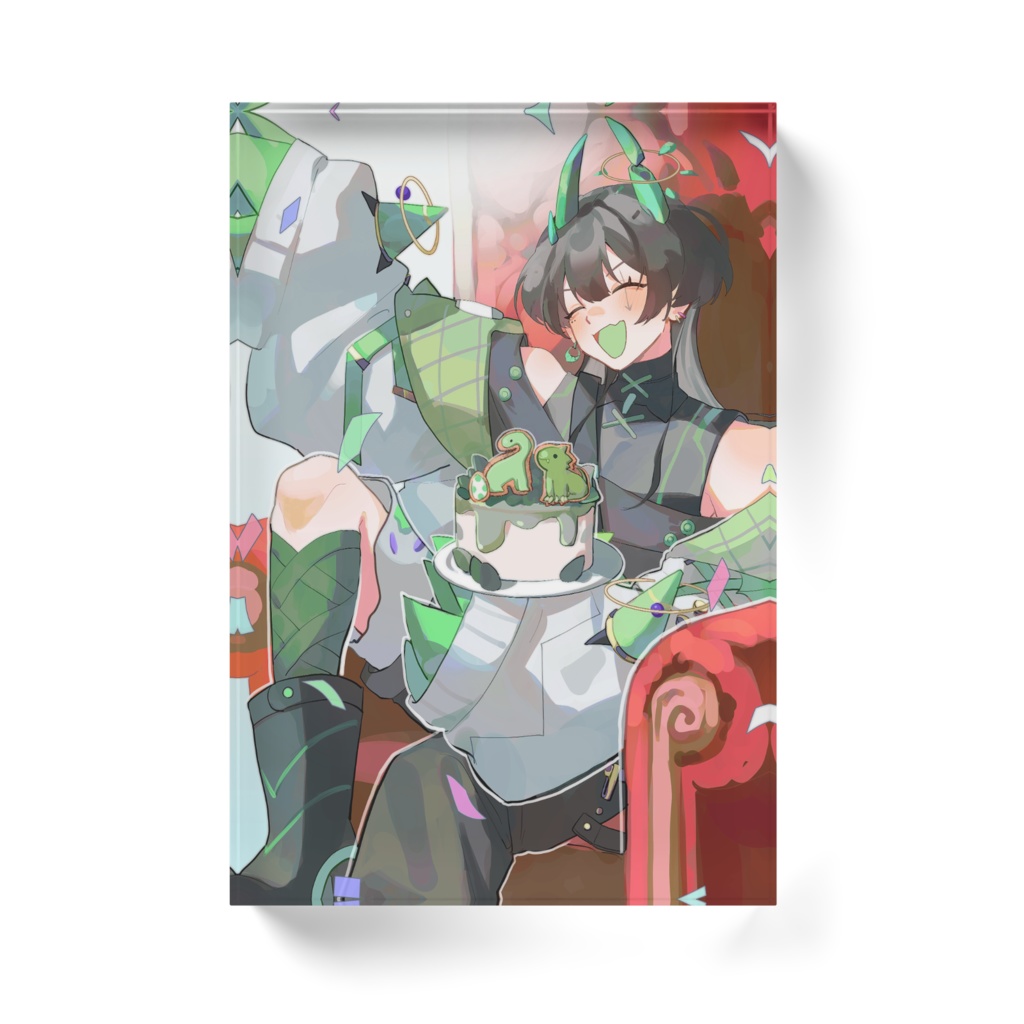 【誕生日記念】デスクの上で見てるよ アクリルブロック