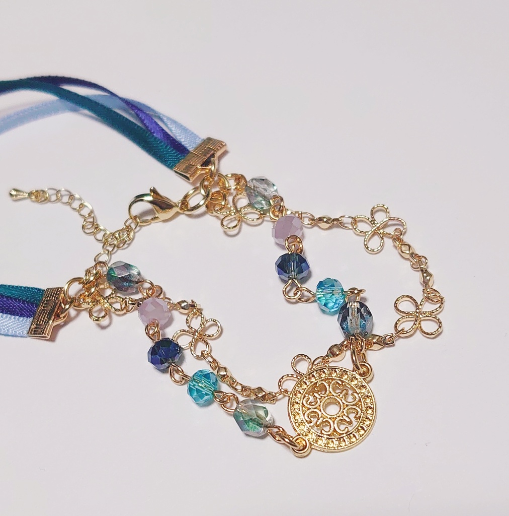 非公式 にじさんじ VΔLZイメージ ブレスレット 長尾景 甲斐田晴 弦月藤士郎