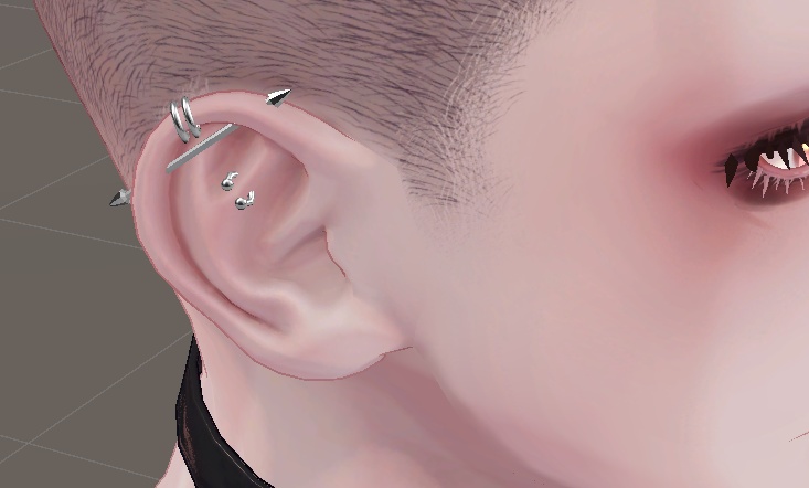 伊依/Iyori MA対応 Face Piercing Set