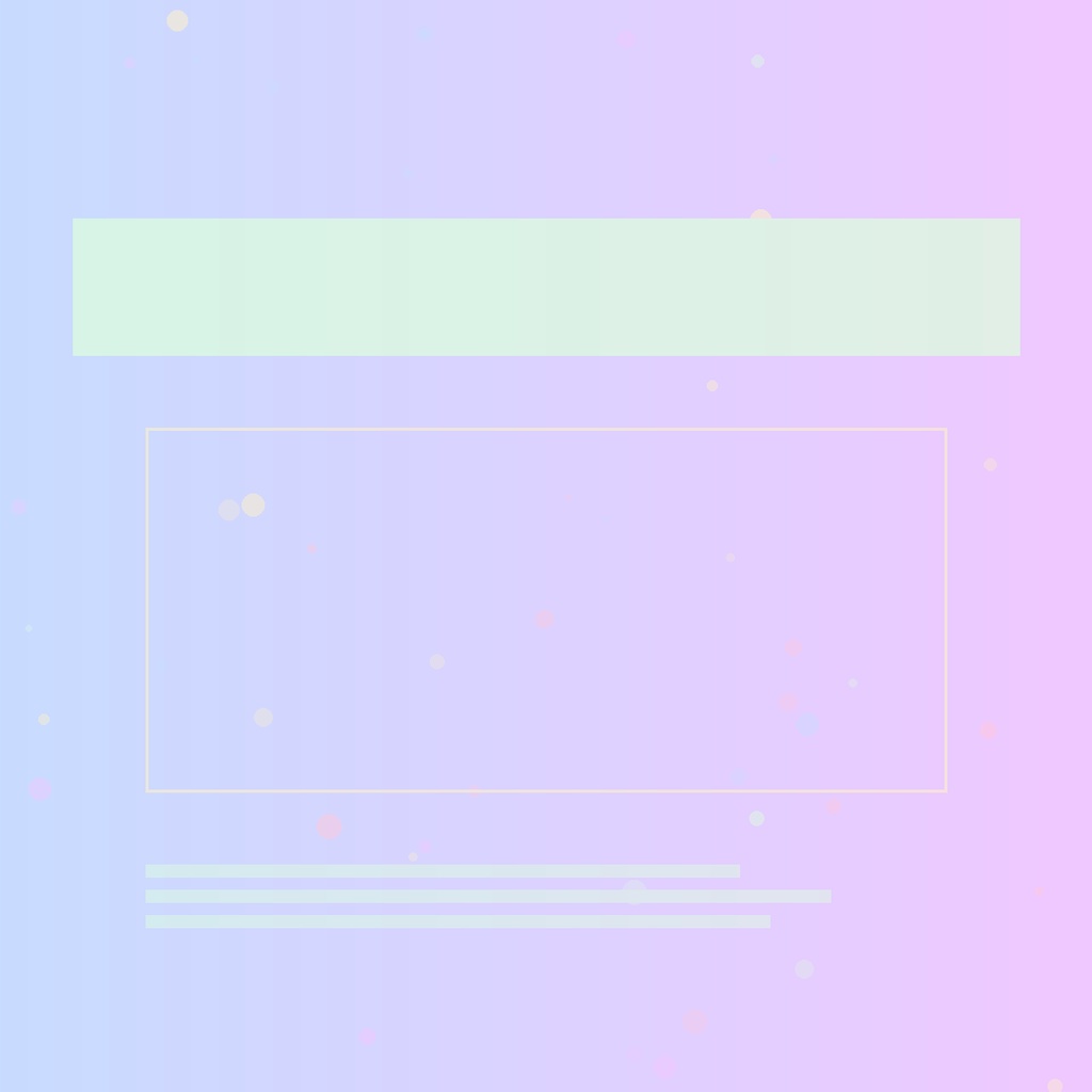 【SNSテンプレート】パステルキュート 4種セット Instagram/YouTube/Twitter