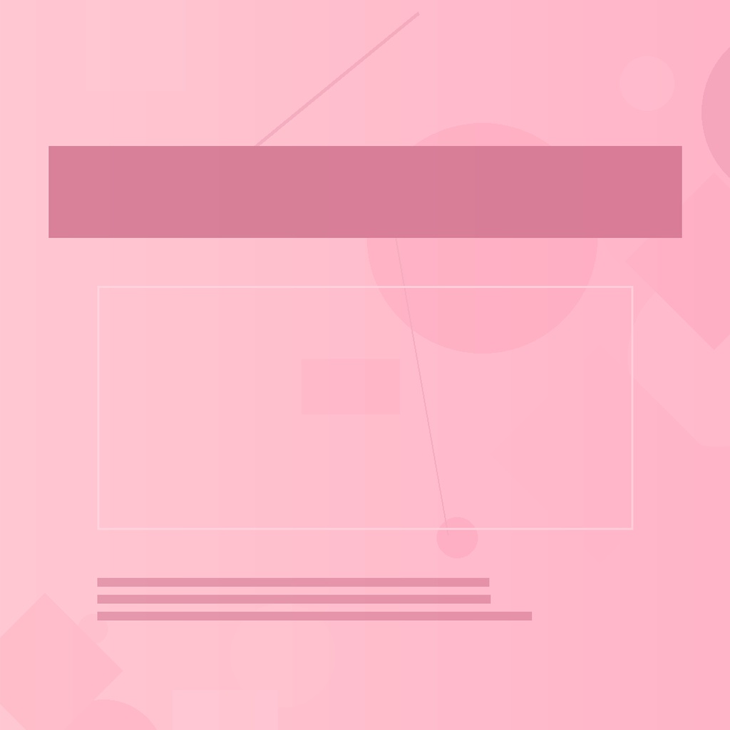 【SNSテンプレート】桜ピンク 4種セット Instagram/YouTube/Twitter