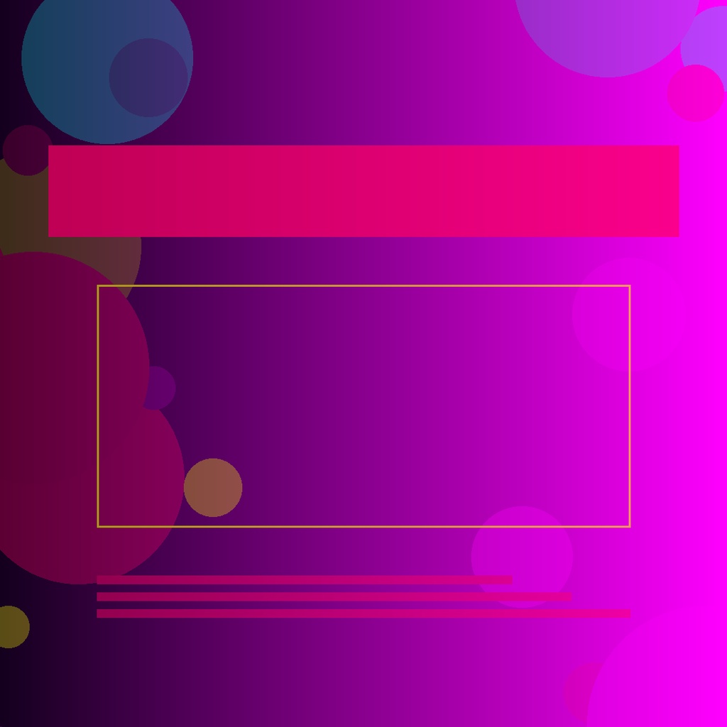 【SNSテンプレート】ネオンパーティー 4種セット Instagram/YouTube/Twitter