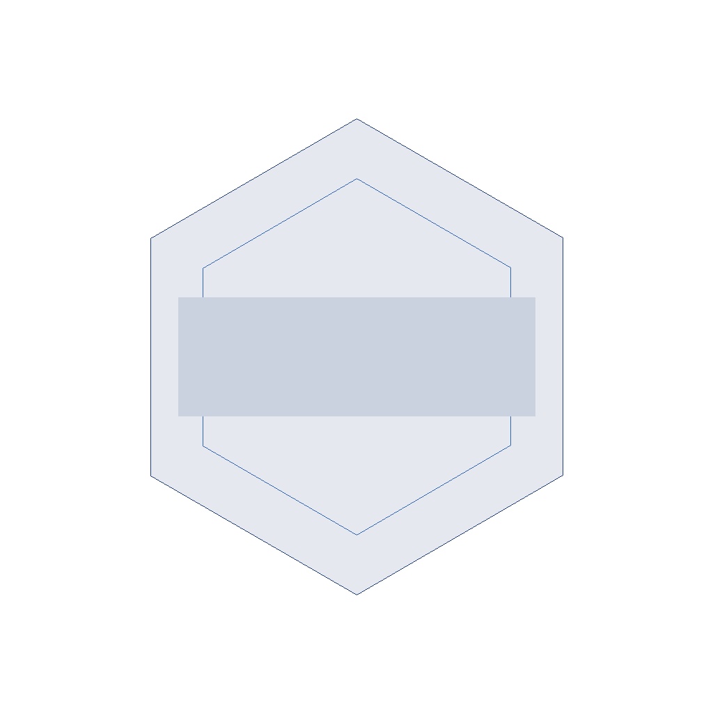 【ロゴテンプレート】ジオメトリックヘックス ロゴ素材5種セット 透過PNG