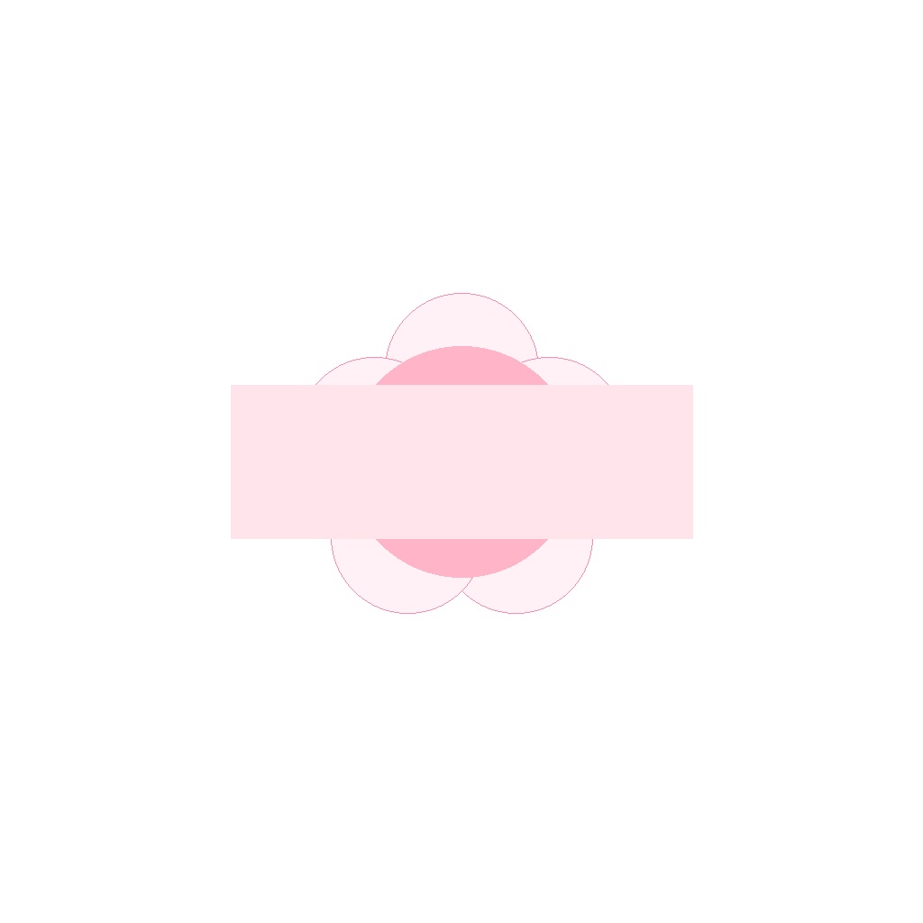 【ロゴテンプレート】桜ブルーム ロゴ素材5種セット 透過PNG