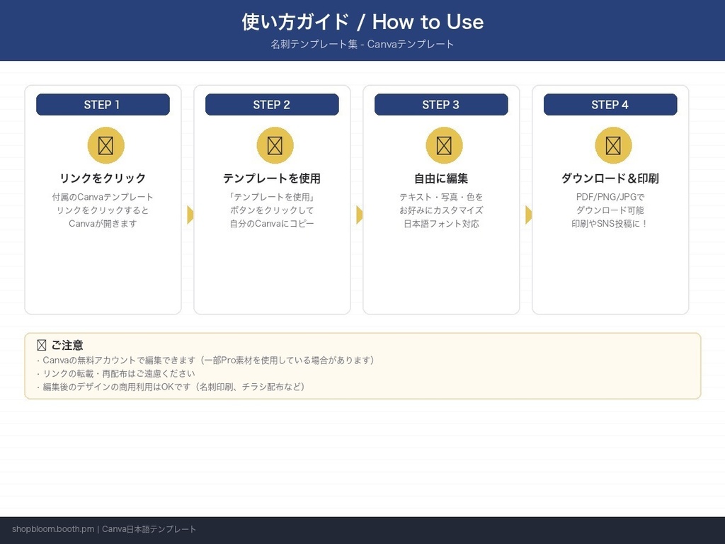 【Canvaテンプレート】名刺デザイン10種セット|業種別テンプレ集|商用利用OK