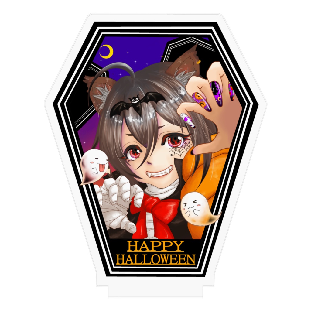 ちびきょうや アクリルフィギュア【中】(2023ハロウィン棺桶ver.)