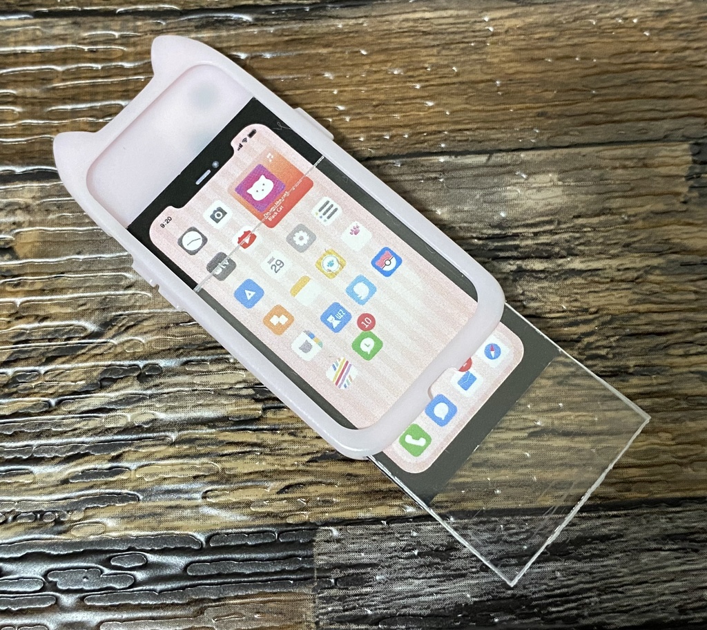 【ネコ型】ねこちPhone Ver.2とリボンストラップセット