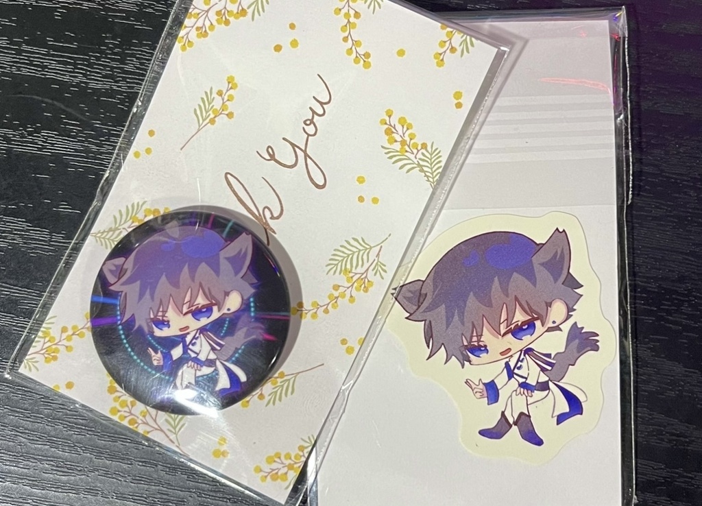 霧切カイトMistyLand２缶バッジ＆ステッカーセット