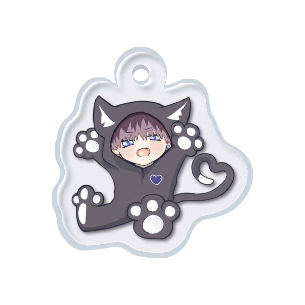 黒猫カイトめじるしチャーム
