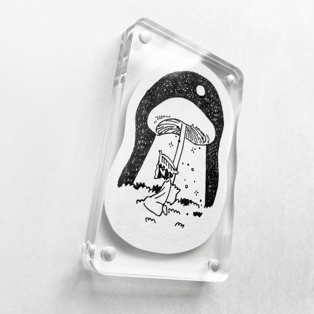 ペン画 「ひとやすみ」