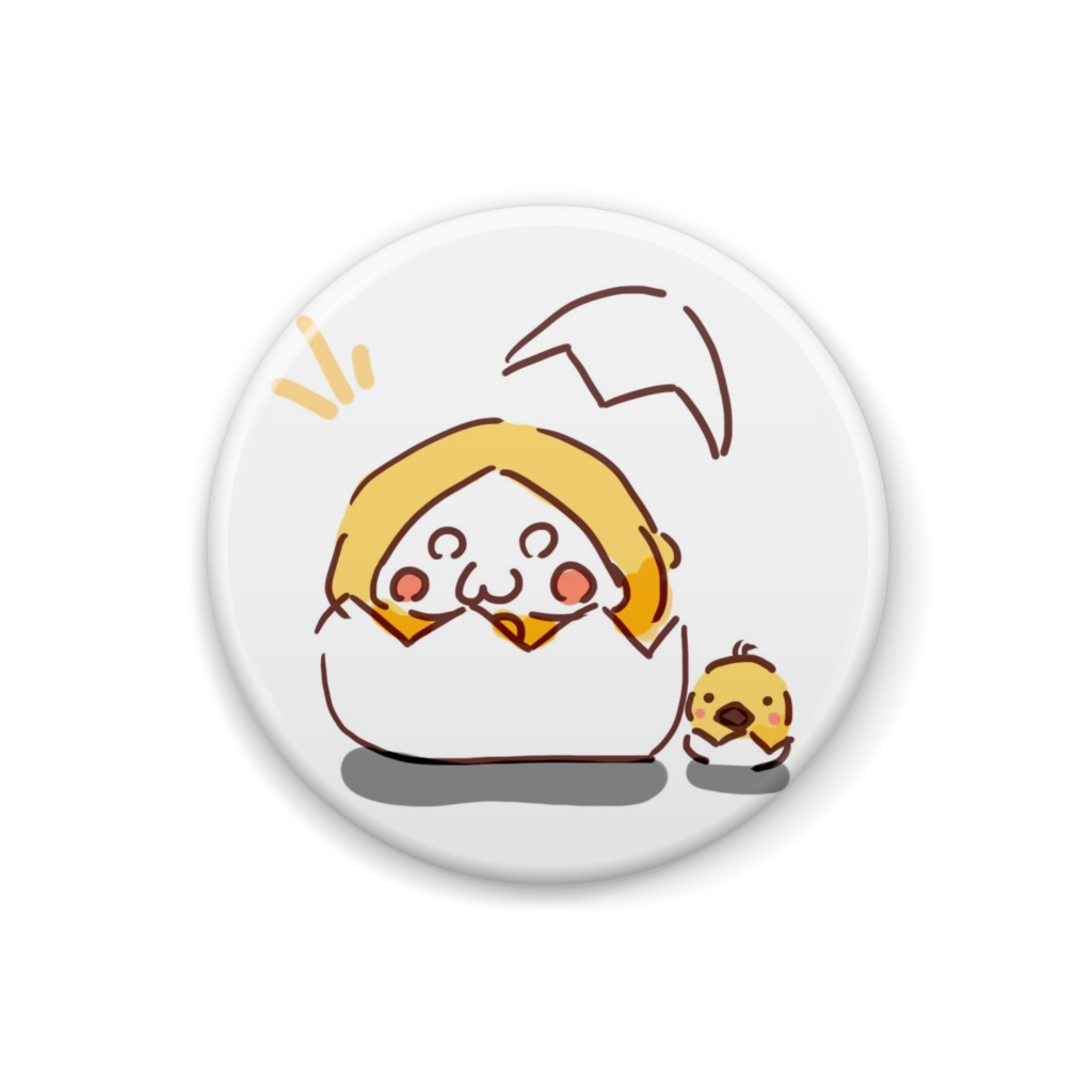 パカッ!と誕生缶バッジ