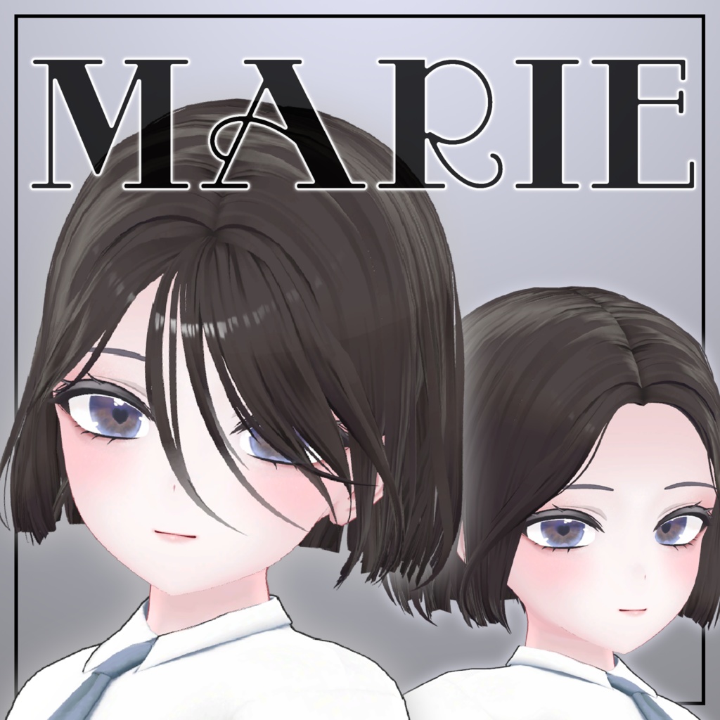 [VRC 髪型] Marie(6アバター対応)