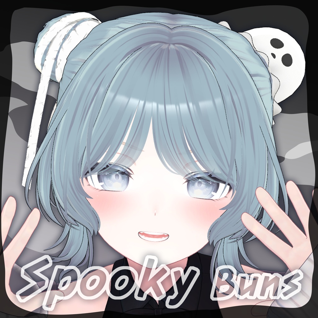 (SALE ~10/27)[VRC 髪型] Spooky Buns(8アバター対応)