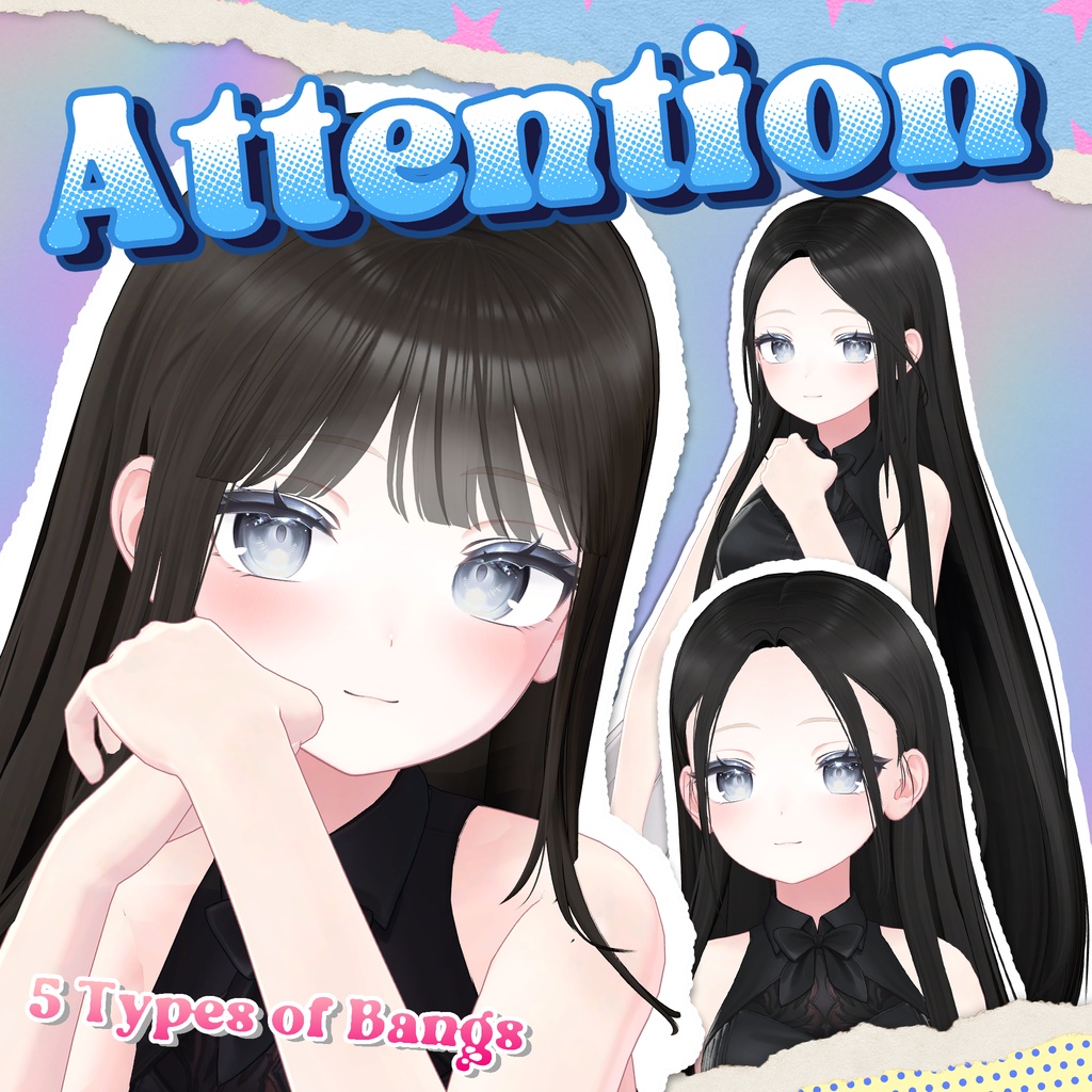 [VRC 髪型]Attention(13アバター対応)