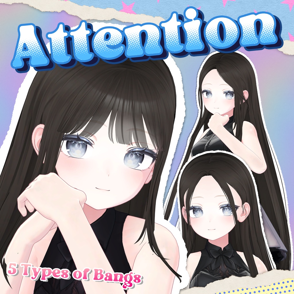 [VRC 髪型]Attention(11アバター対応)