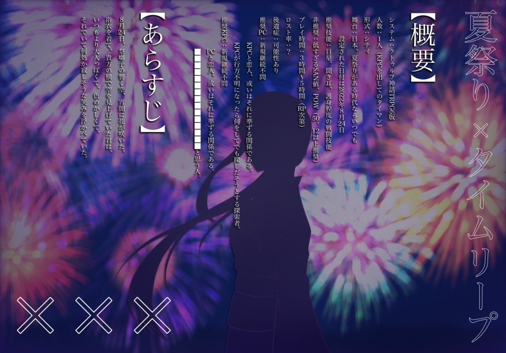 【CoCシナリオ】徒花の散る夜に【SPLL:E119384】