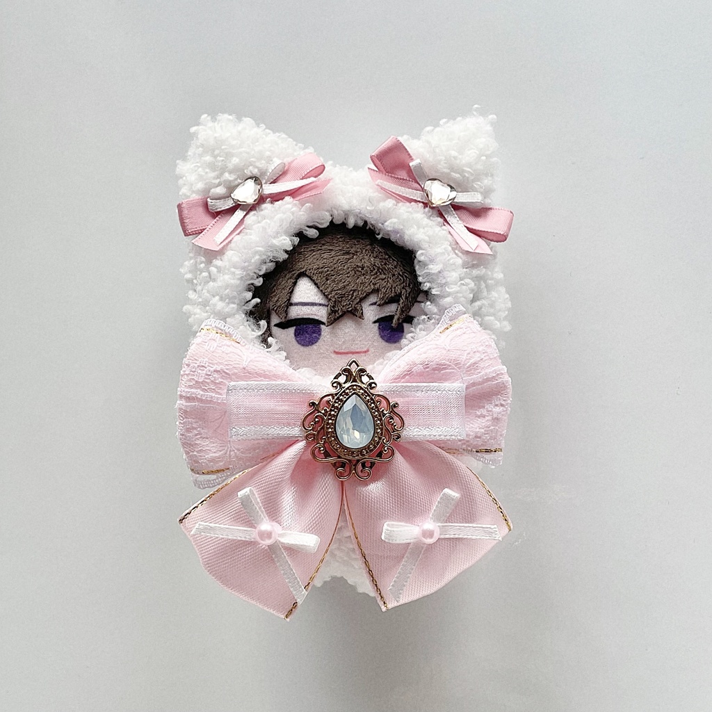 ピンク×ホワイトねこちゃん