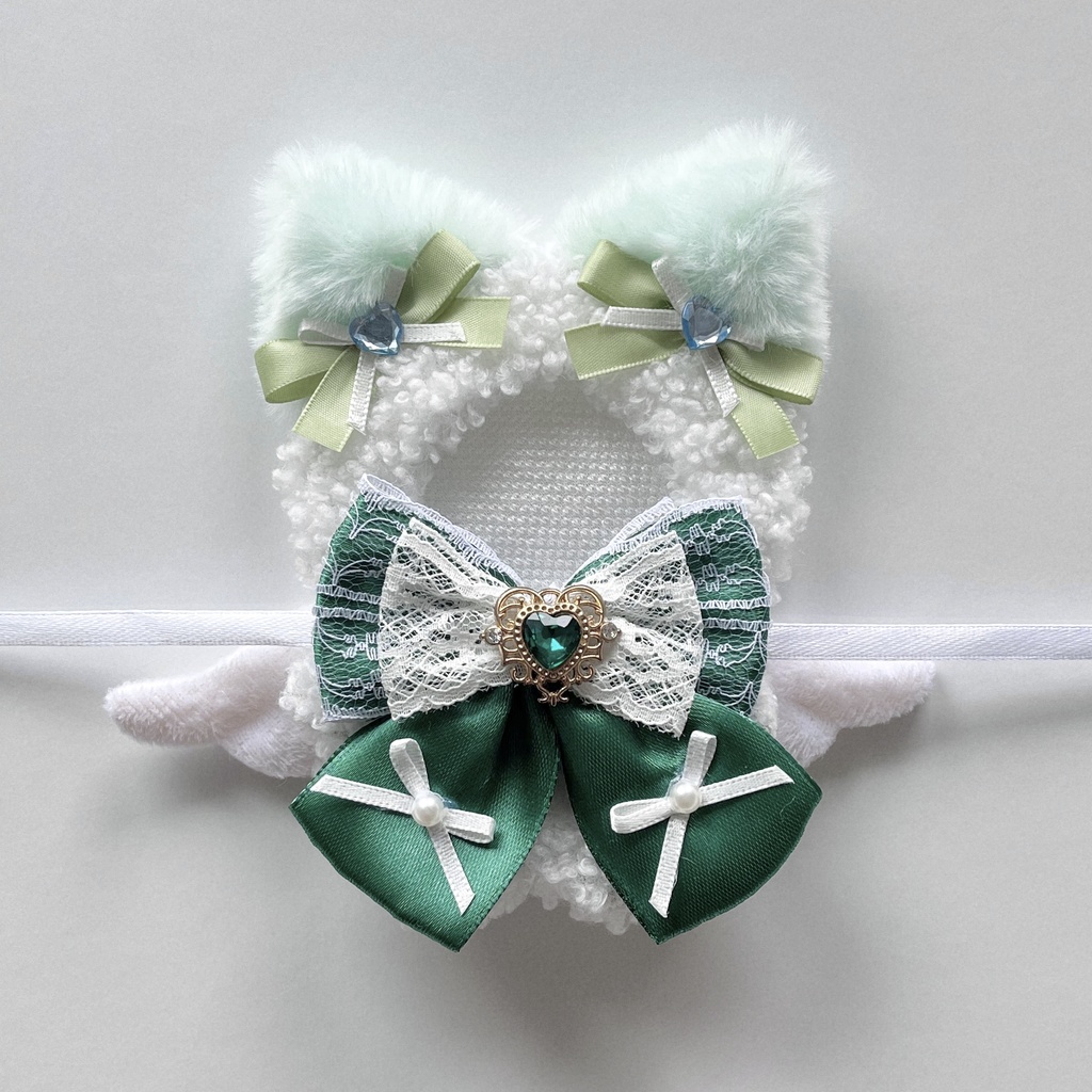 ねこさん天使 グリーン