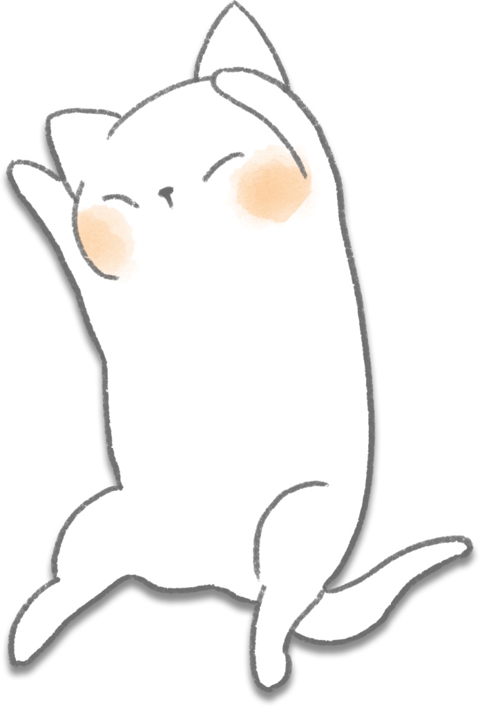 【digital stationery / デジタル手帳文具】ふこふこな猫 ふせん