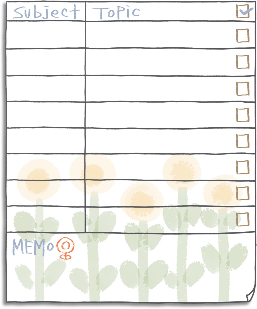 デジタル文具 北欧風イラストTODOリフィル