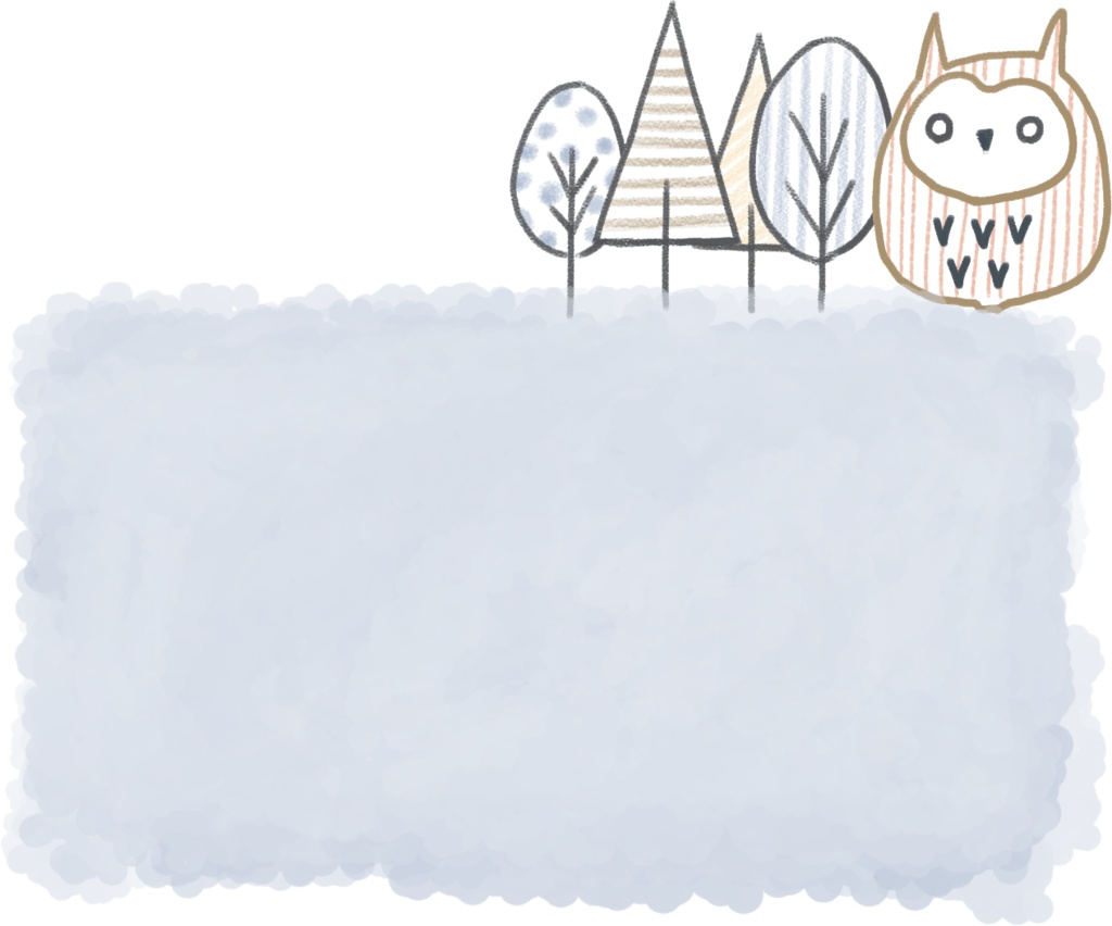 デジタル文具 冬の森ふせん