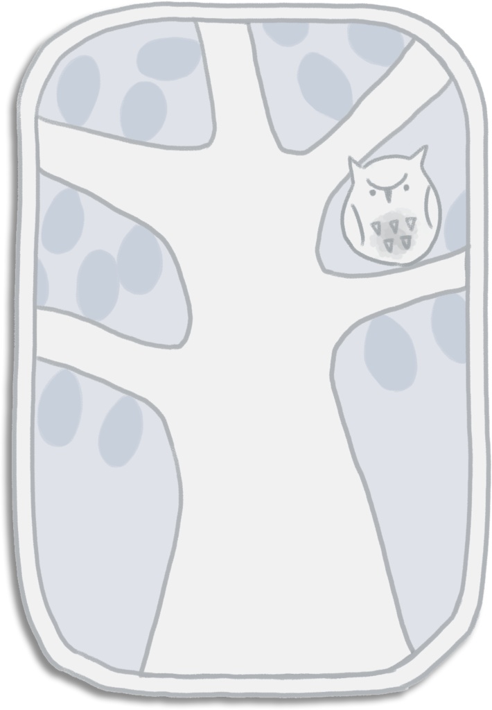 デジタル文具 冬の森ふせん