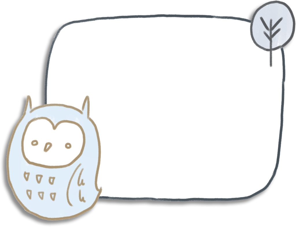 デジタル文具 冬の森ふせん