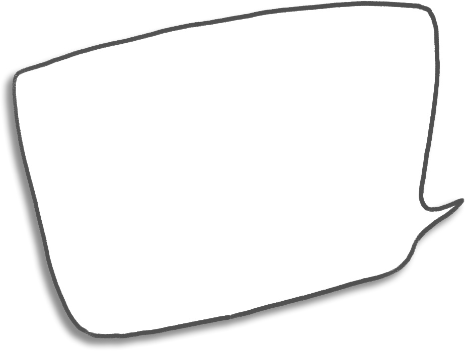 デジタル文具 手描き風ふきだしふせん