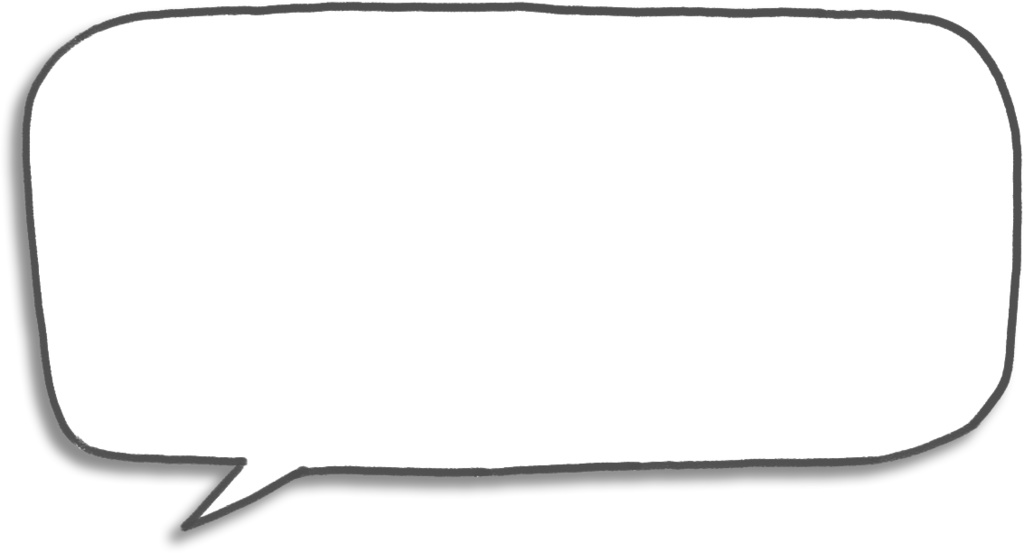 デジタル文具 手描き風ふきだしふせん