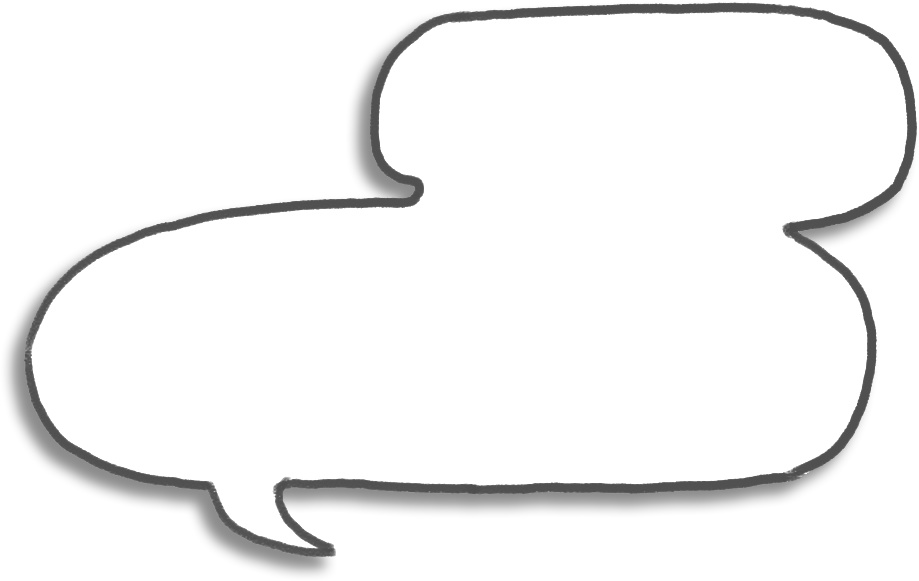 デジタル文具 手描き風ふきだしふせん