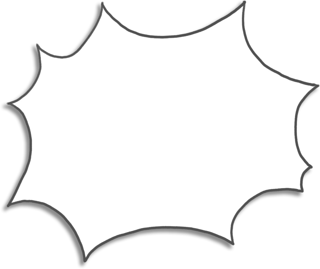 デジタル文具 手描き風ふきだしふせん