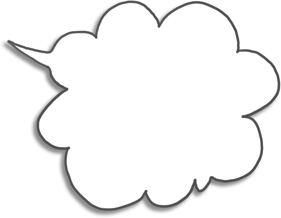 デジタル文具 手描き風ふきだしふせん