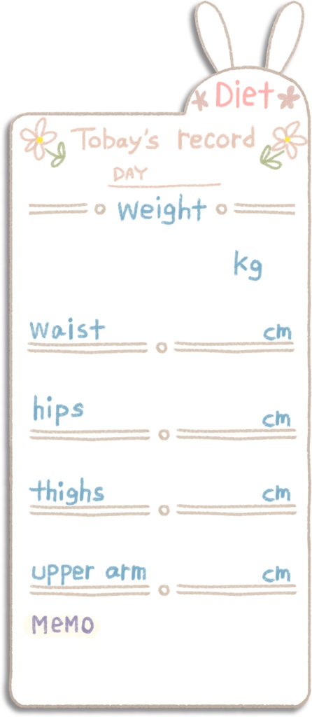 デジタル文具 ガーリーダイエットトラッカー