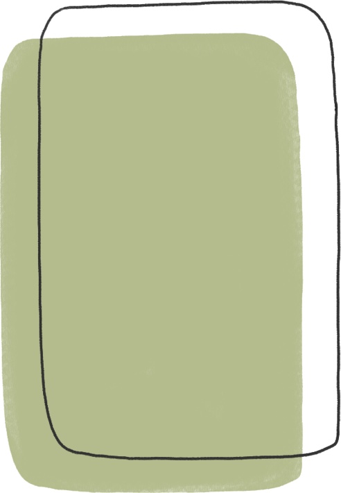 【デジタル手帳素材】シンプルカラーフレームふせん