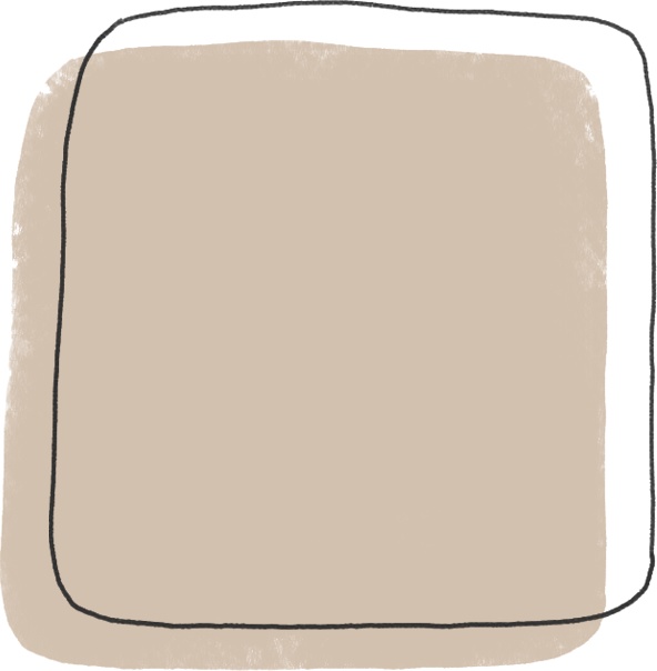 【デジタル手帳素材】シンプルカラーフレームふせん