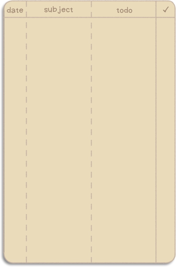 デジタル文具 シンプルスタディプランナーふせん