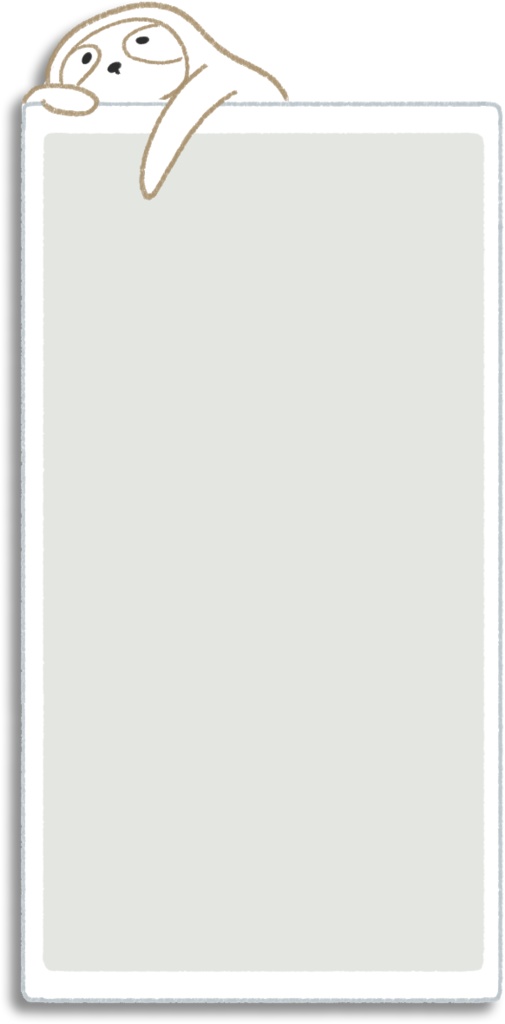 【デジタル手帳素材】ナマケモノふせん